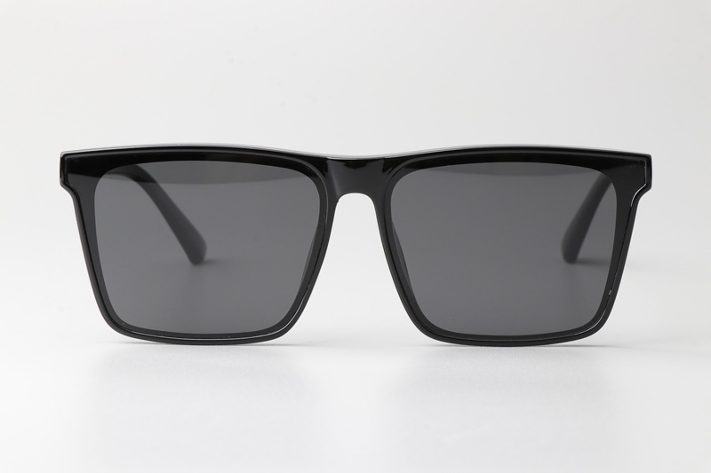 WT7504 Small Sunglasses Black Gray