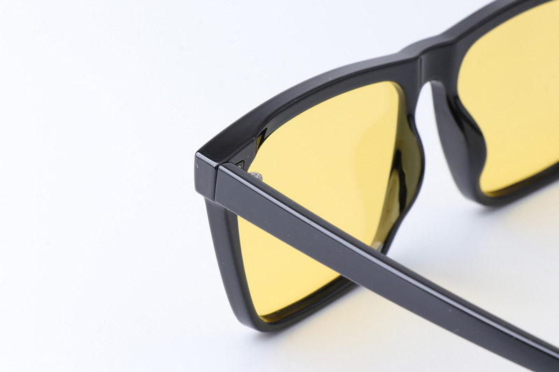 WT7504 Small Sunglasses Black Yellow