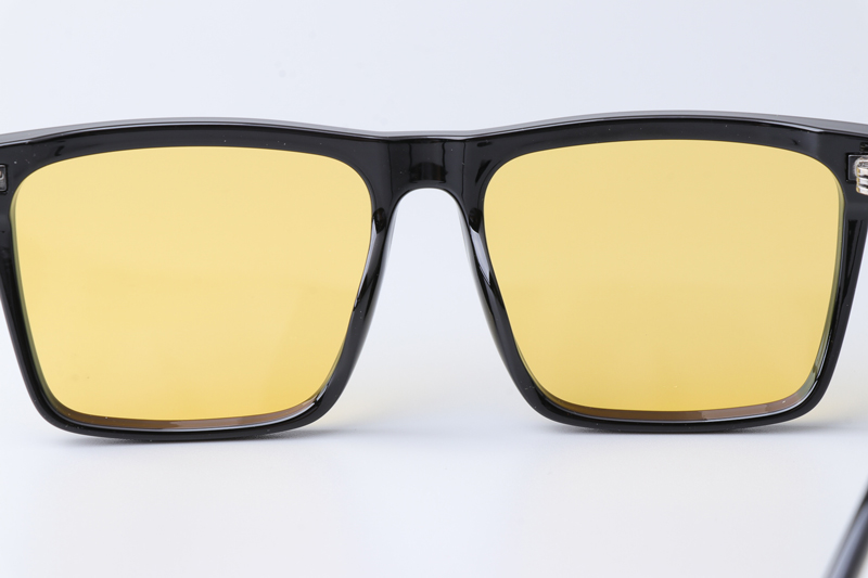 WT7504 Small Sunglasses Black Yellow