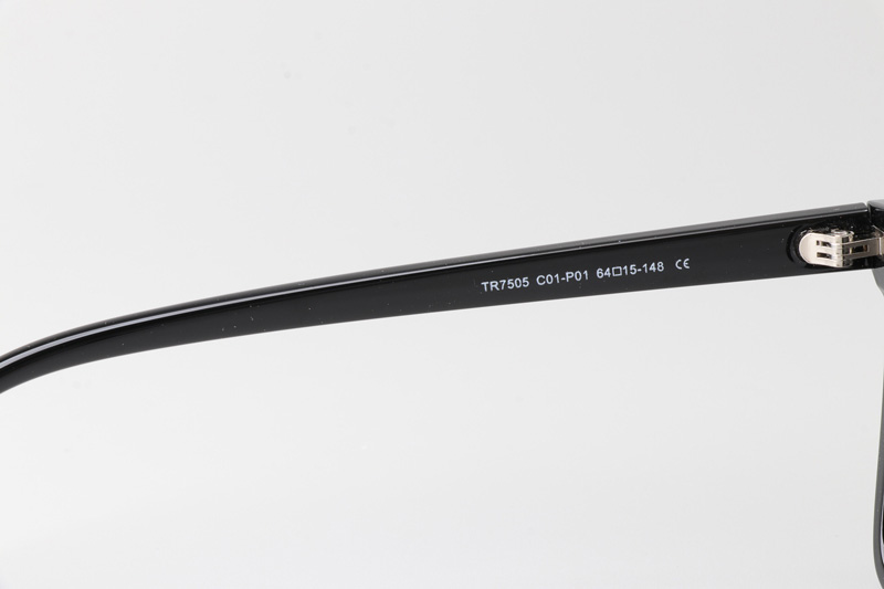 WT7505 Medium Sunglasses Black Gray