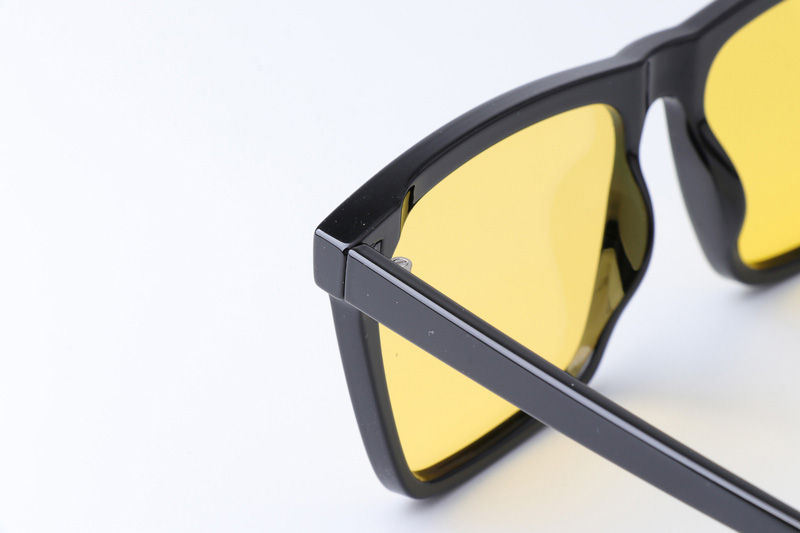 WT7506 Large Sunglasses Black Yellow