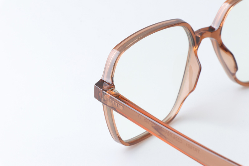 WT7601 Eyeglasses Brown Clear