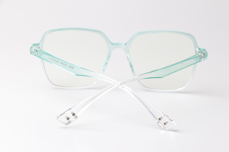 WT7601 Eyeglasses Green Clear