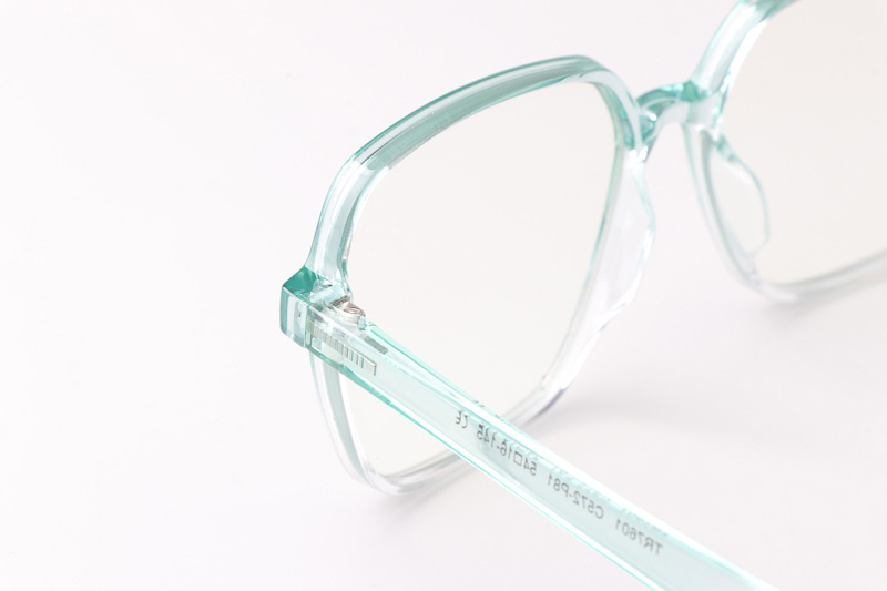 WT7601 Eyeglasses Green Clear