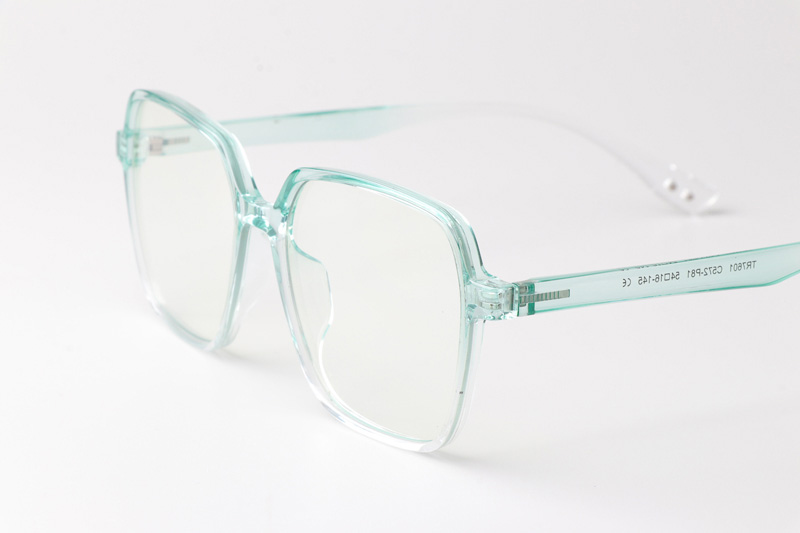 WT7601 Eyeglasses Green Clear