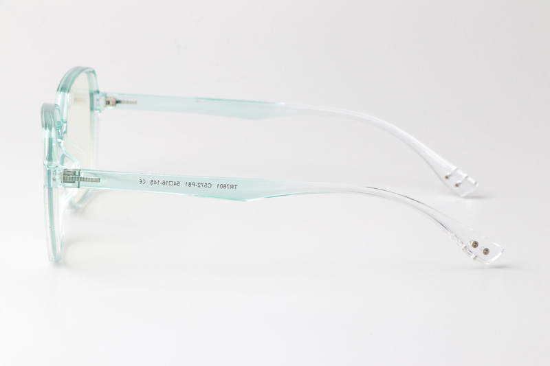 WT7601 Eyeglasses Green Clear