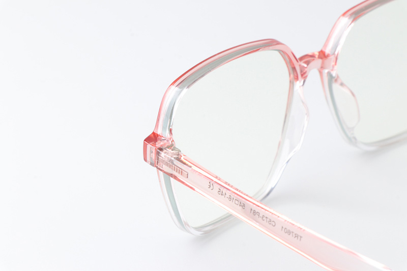 WT7601 Eyeglasses Pink Clear