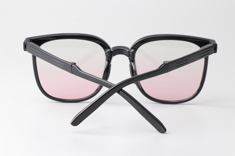 WT7901 Folding Sunglasses Black Gradient Pink