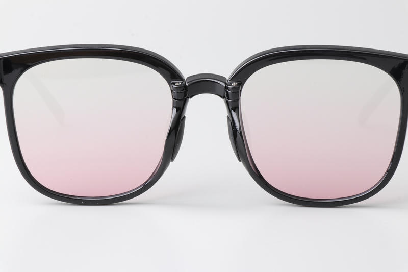 WT7901 Folding Sunglasses Black Gradient Pink