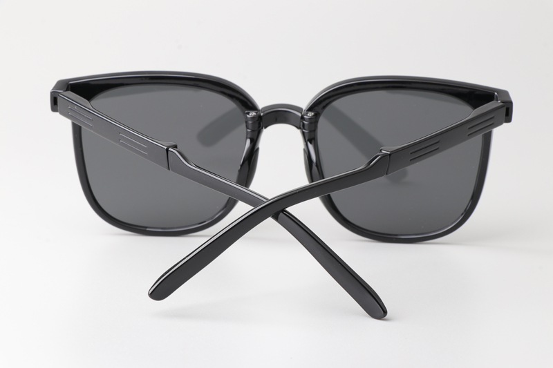 WT7901 Folding Sunglasses Black Gray