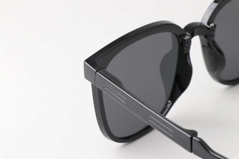 WT7901 Folding Sunglasses Black Gray