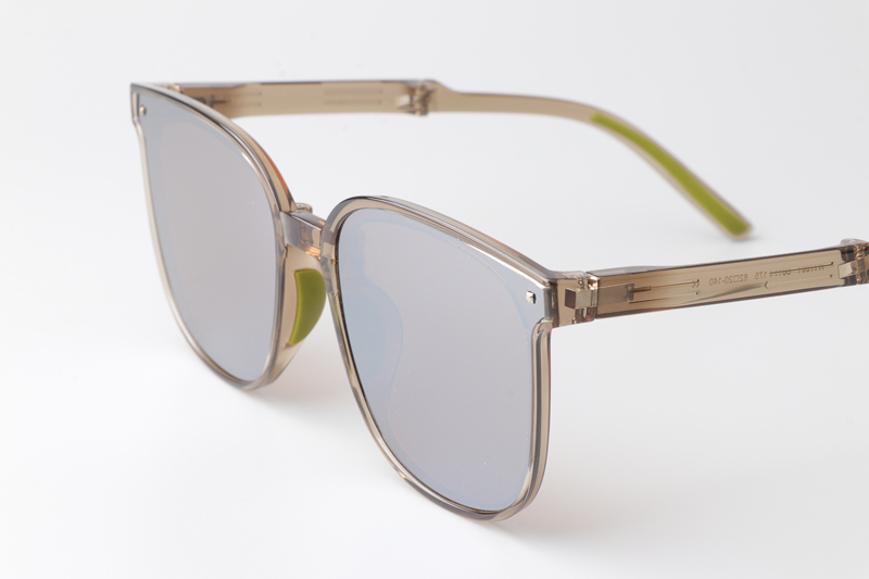 WT7901 Folding Sunglasses Gray Clear Mirror