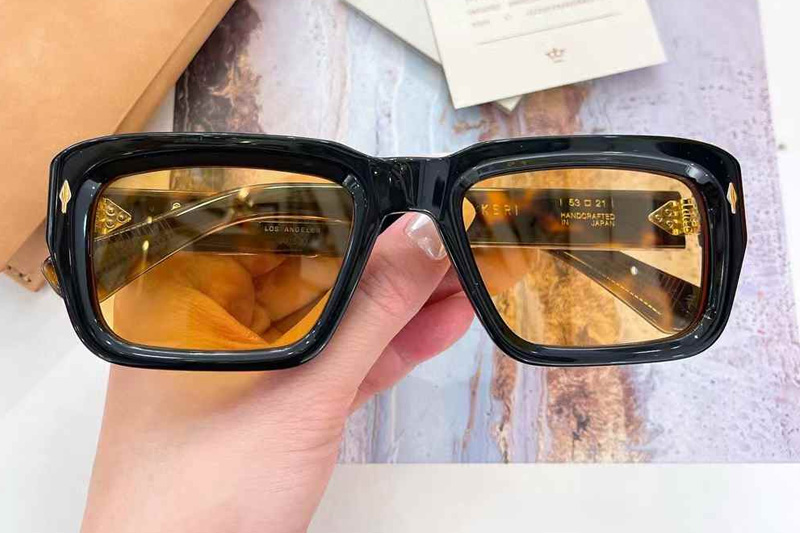 Walker Sunglasses Black Tortoise Yellow