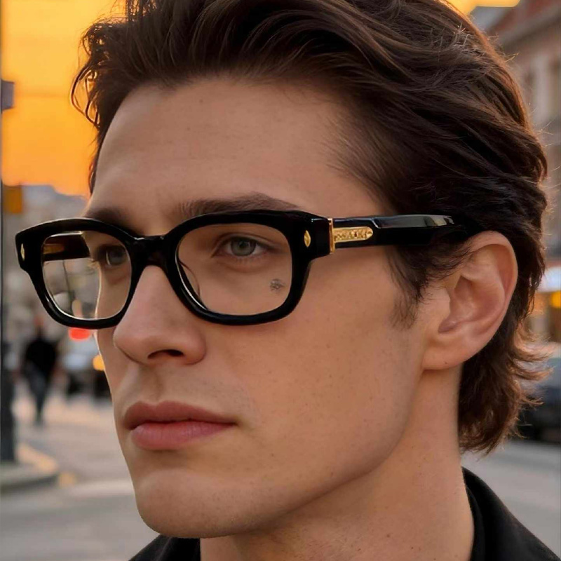 Weirdo Eyeglasses Black Gold