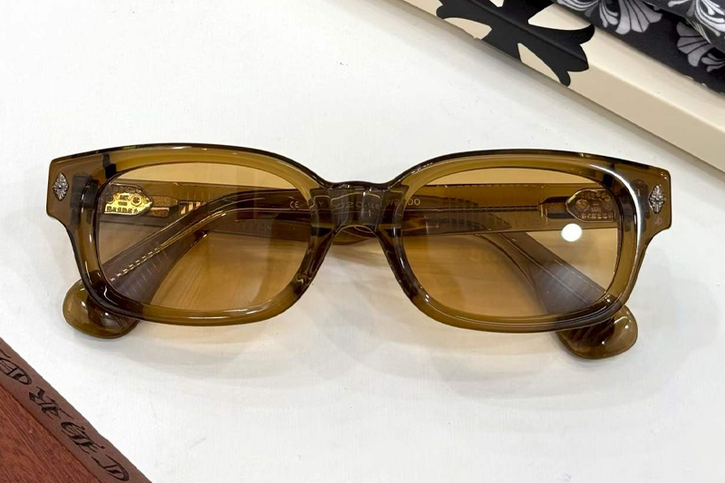 Weirdo Sunglasses Brown Yellow