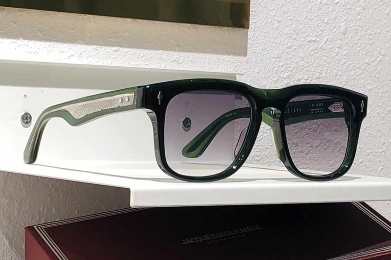 Wesley Sunglasses Green Gradient Gray