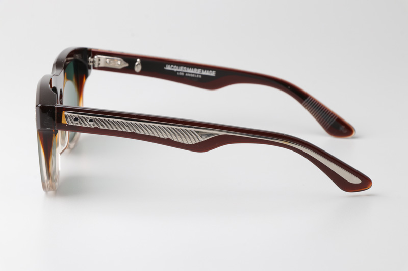 Wesley Sunglasses Red Transparent Green