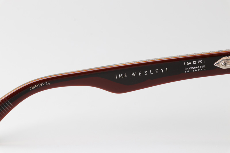 Wesley Sunglasses Red Transparent Green