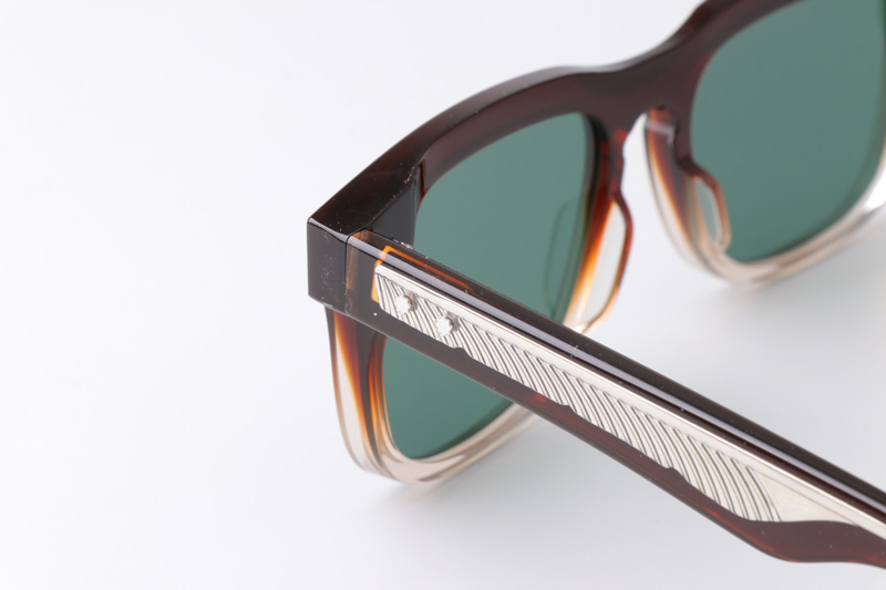 Wesleyi Sunglasses Red Transparent Green