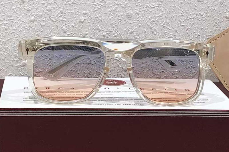 Wesleyi Sunglasses Transparent Gradient Pink