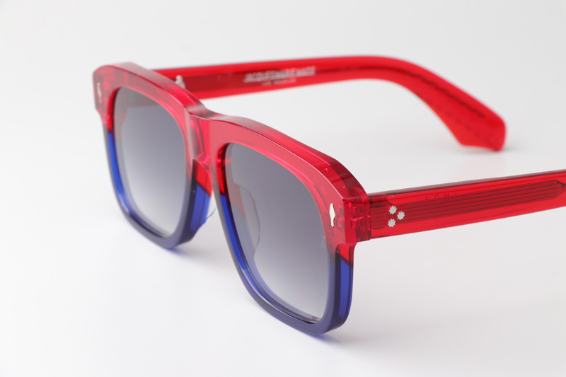 Yves Sunglasses Red Blue Gradient Gray