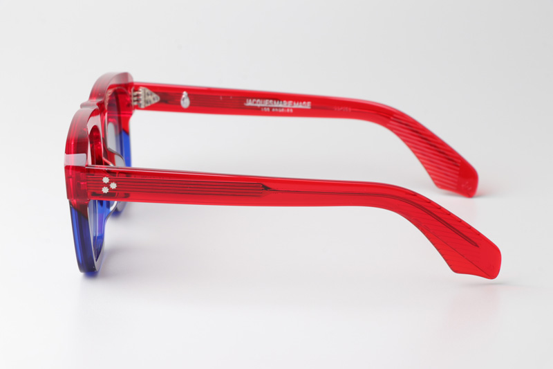 Yves Sunglasses Red Blue Gradient Gray