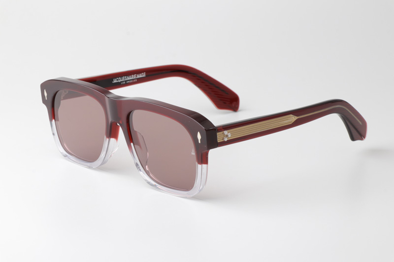 Yves Sunglasses Red Transparent Pink