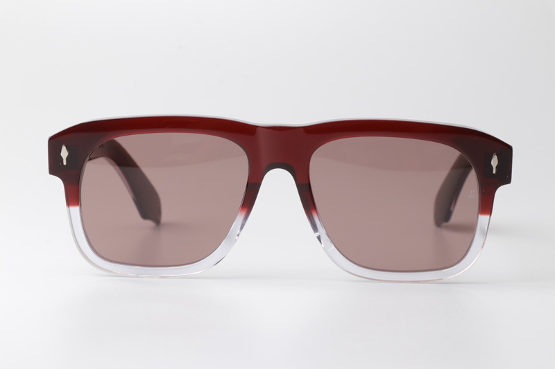 Yves Sunglasses Red Transparent Pink