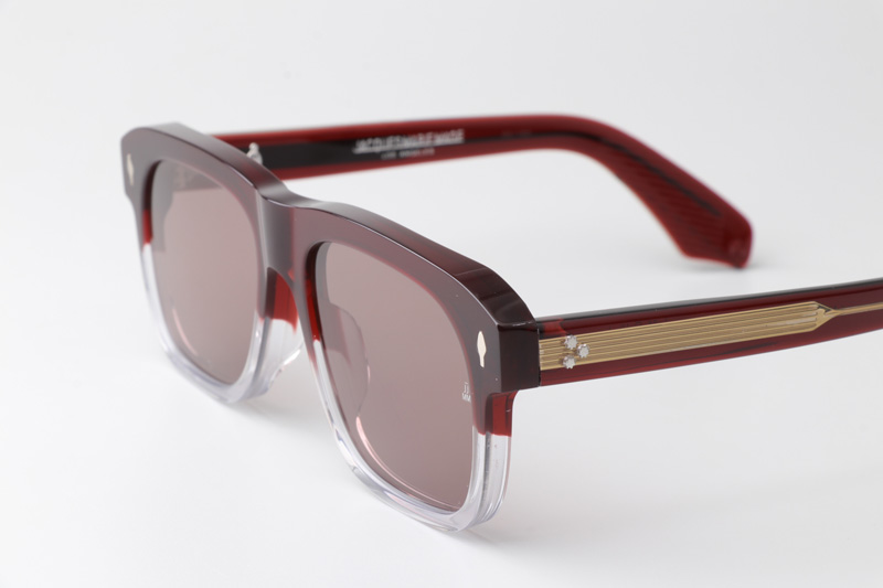 Yves Sunglasses Red Transparent Pink