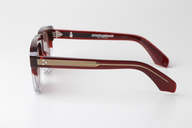 Yves Sunglasses Red Transparent Pink