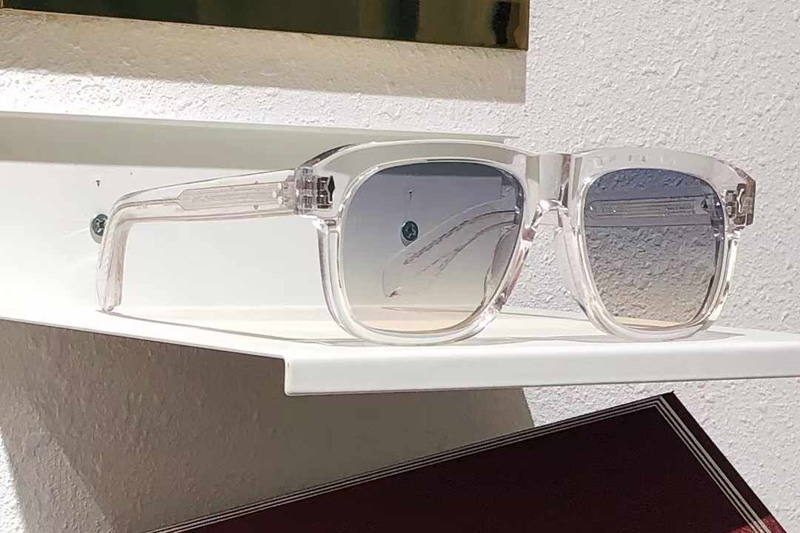 Yves Sunglasses Transparent Gradient Gray