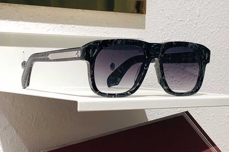 Yvesi Sunglasses Black Gray Gradient Gray