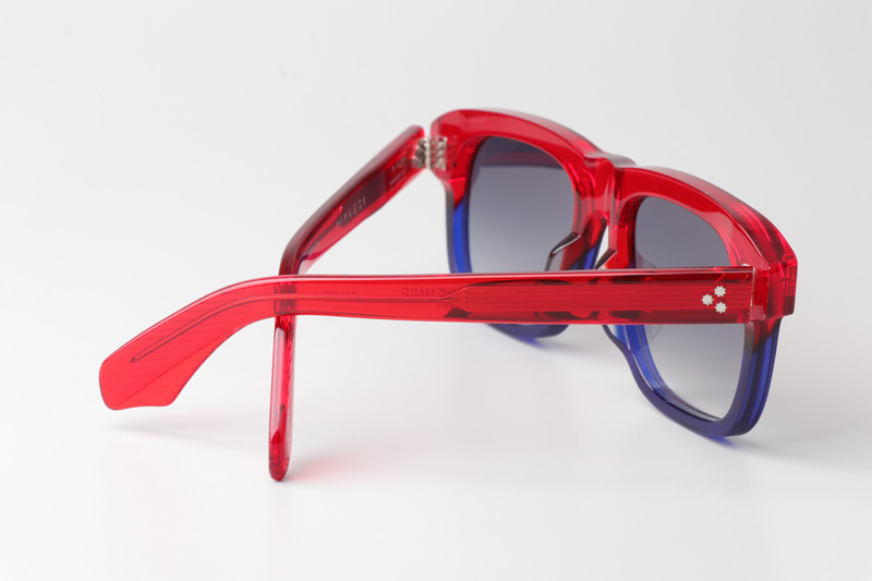 Yvesi Sunglasses Red Blue Gradient Gray