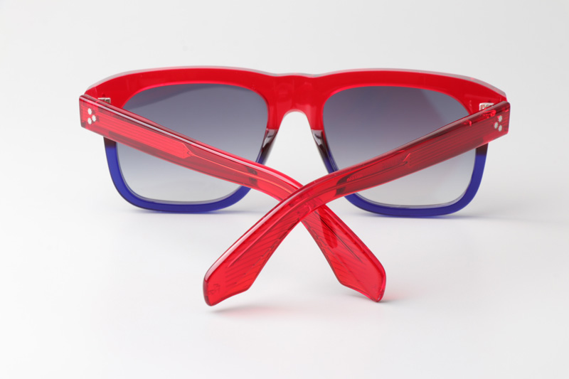 Yvesi Sunglasses Red Blue Gradient Gray