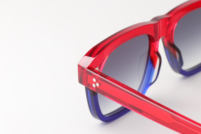 Yvesi Sunglasses Red Blue Gradient Gray