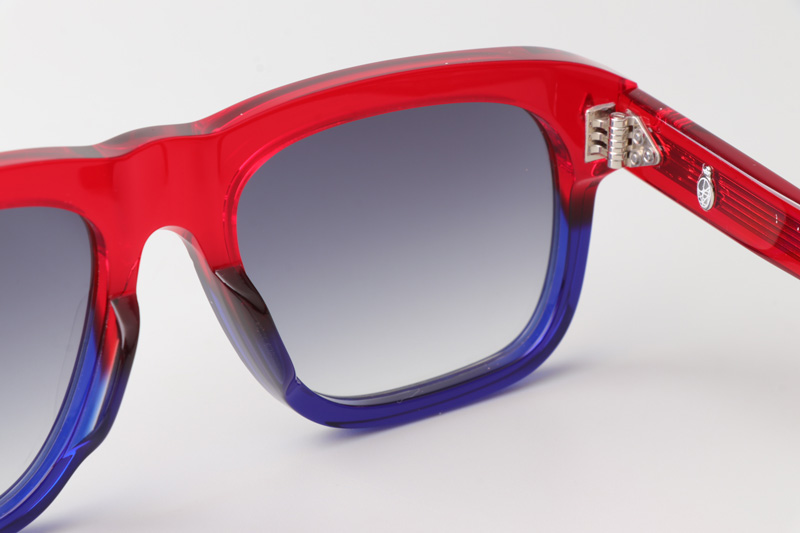 Yvesi Sunglasses Red Blue Gradient Gray