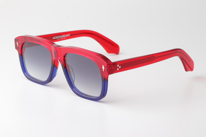 Yvesi Sunglasses Red Blue Gradient Gray