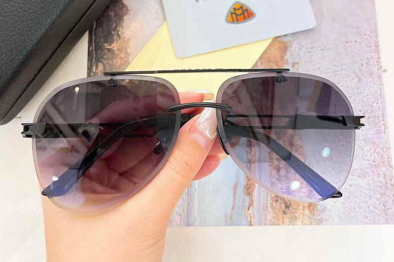 Z087 Sunglasses Black Gradient Gray