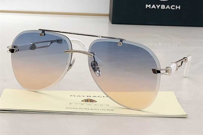 Z087 Sunglasses Silver Gradient Blue