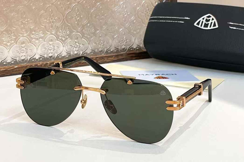Z103 Sunglasses Gold Black Green