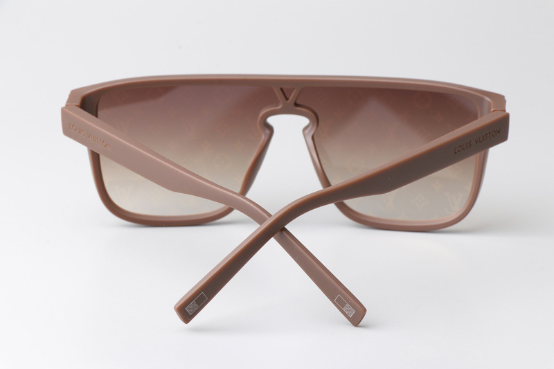 Z1082E Sunglasses Brown Gradient Brown Logo