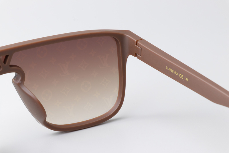 Z1082E Sunglasses Brown Gradient Brown Logo