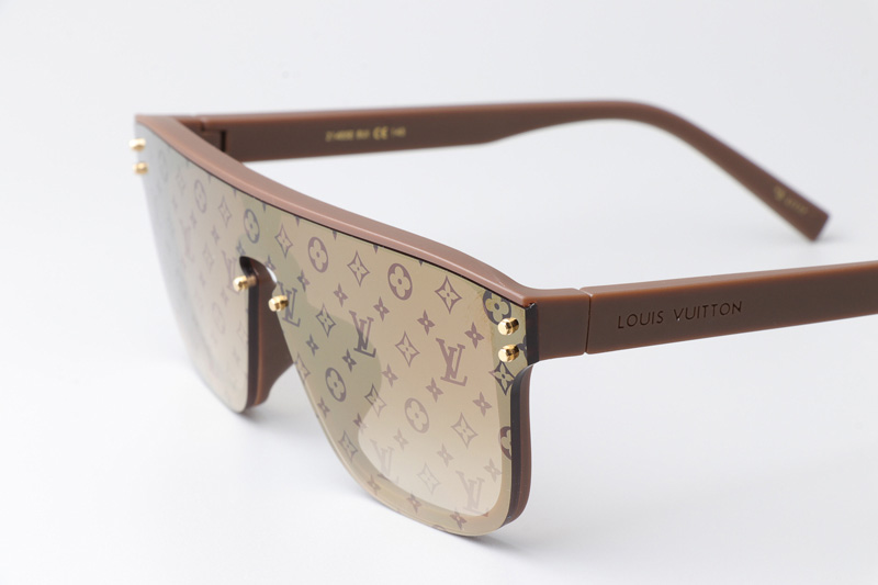 Z1082E Sunglasses Brown Gradient Brown Logo