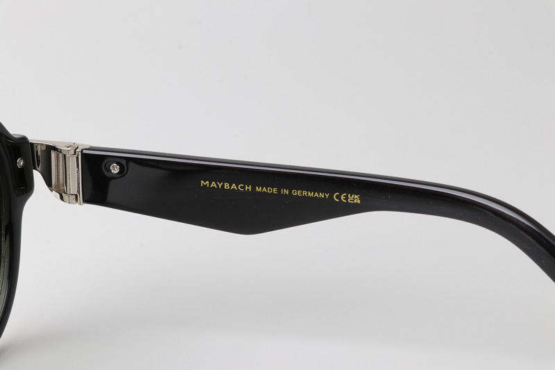 Z116 Sunglasses Black Silver Gradient Brown