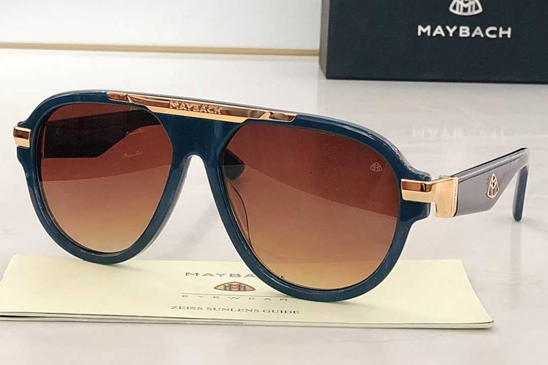 Z116 Sunglasses Blue Gradient Brown