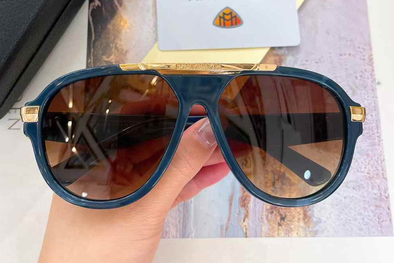 Z116 Sunglasses Blue Gradient Brown