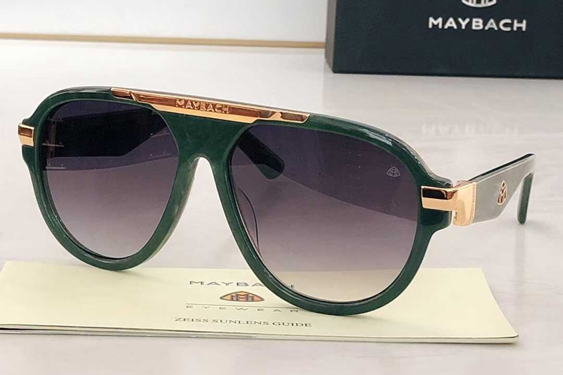 Z116 Sunglasses Green Gradient Gray