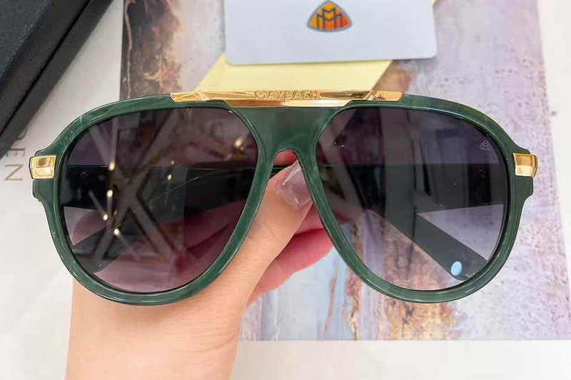 Z116 Sunglasses Green Gradient Gray