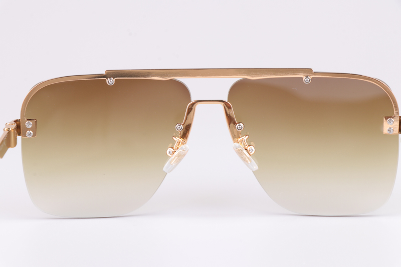 Z1262E Sunglasses Gold Gradient Brown