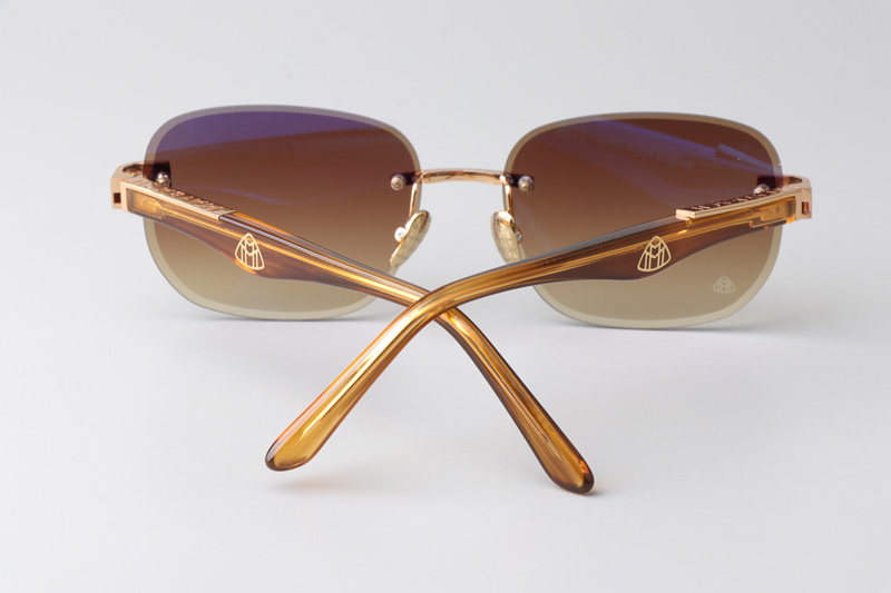 Z128 Sunglasses Gold Gradient Brown